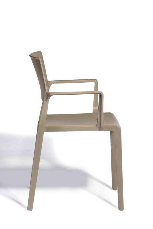 Stuhl Lilibet Mineralgrau mit Armlehne – Bild 3