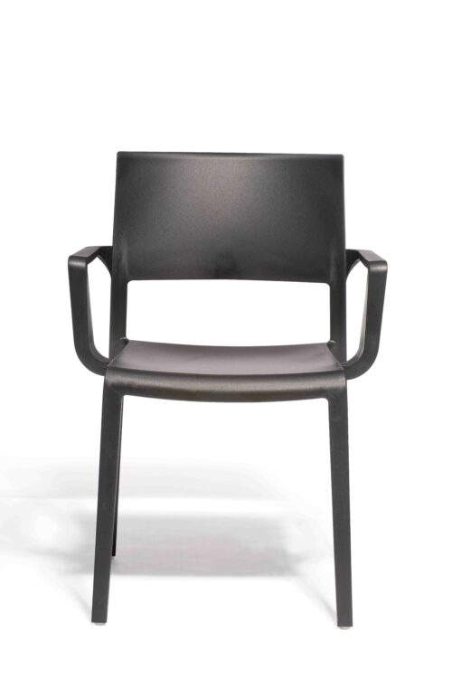 Stuhl Lilibet Schwarz mit Armlehne – Bild 2