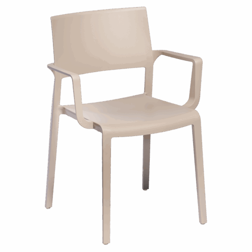 Stuhl Lilibet Sand mit Armlehne – Bild 3