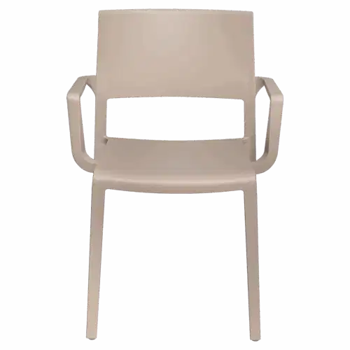Stapelstuhl Lilibet B Sand – Mit Armlehnen
