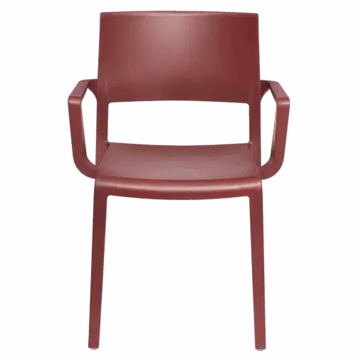 Stuhl Lilibet Bordeaux mit Armlehne – Bild 1