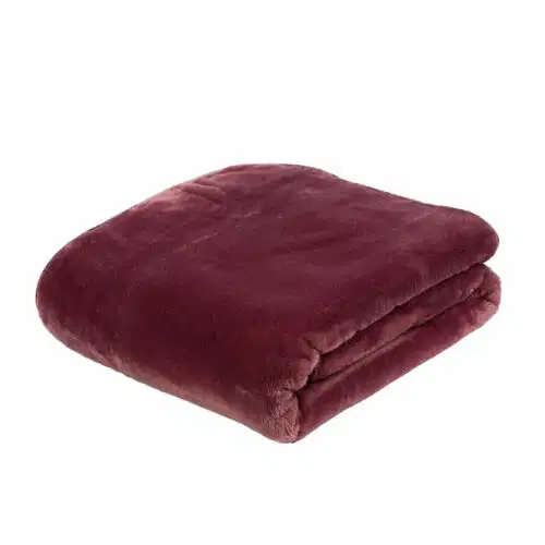 Mikroflauschdecke Premium-Cashmerefeeling Beere
