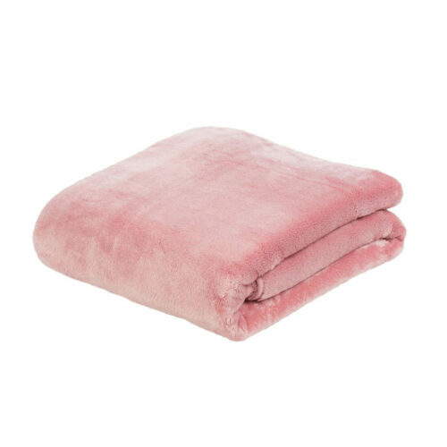 Mikroflauschdecke Premium-Cashmerefeeling Altrosa