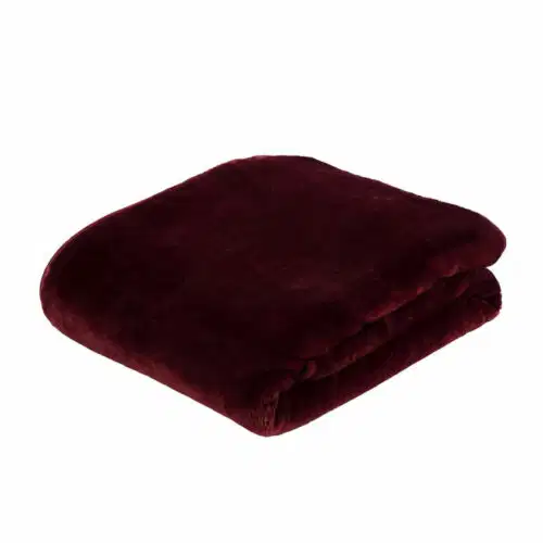 Mikroflauschdecke Premium-Cashmerefeeling Bordeaux