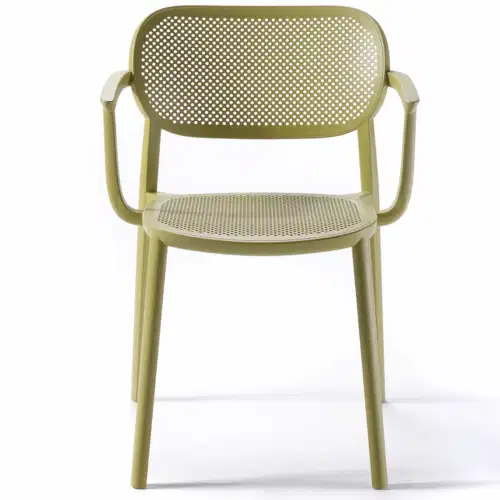 Stuhl Nuta Lime mit Armlehne – Bild 1