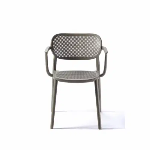 Stuhl Nuta Grau mit Armlehne – Bild 1