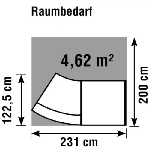 Empfangstheke Bari B2 Anthrazit – Bild 2