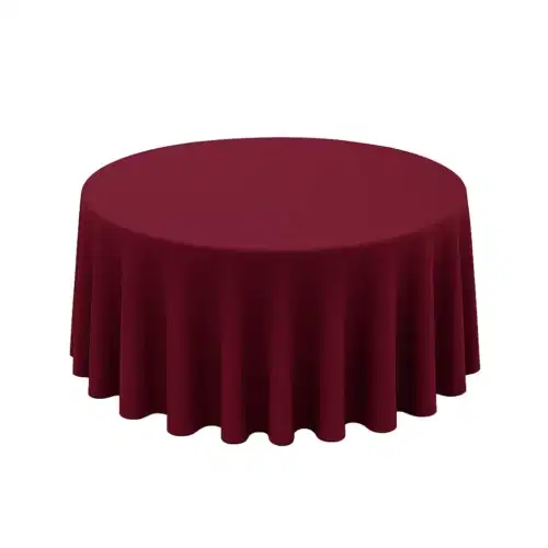 Runde Tischdecke Bordeaux