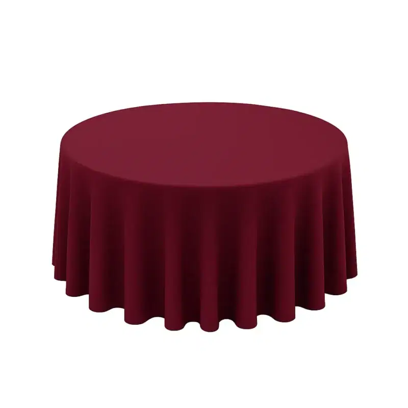 Runde Tischdecke Bordeaux