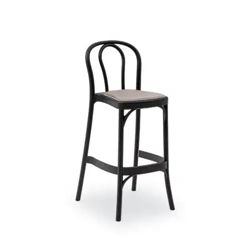Barhocker SOZO Pad Schwarz 75 cm