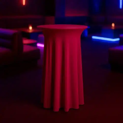 Deluxe-Stehtischhusse Luxor Bordeaux (3 Größen) – Bild 8