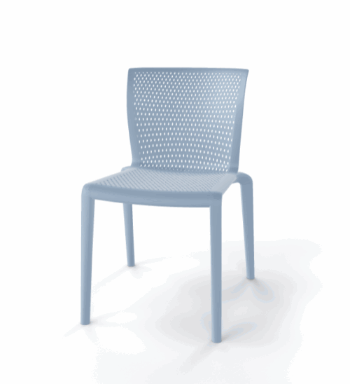 Stuhl Spyker Blassblau – Bild 1