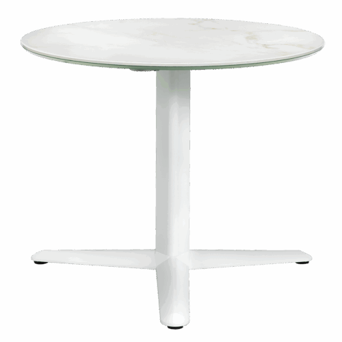 Runder Tisch Arket Porcelain Calacatta Gold – Höhe: 50 cm (2 Größen) – Bild 2