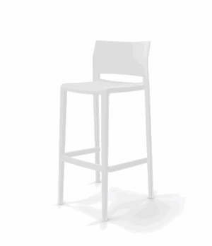Barhocker Bakhita 76 Weiß