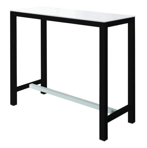 Stehtisch Banket Compactop-Platte Weiß / Schwarz – Bild 1