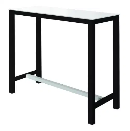 Stehtisch Banket Compactop-Platte Weiß / Schwarz – Bild 1