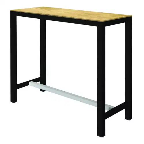 Stehtisch Banket Laminierte Platte Natur Buche / Schwarz – Bild 1