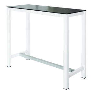 Stehtisch Banket Compactop-Platte Schwarz / Weiß