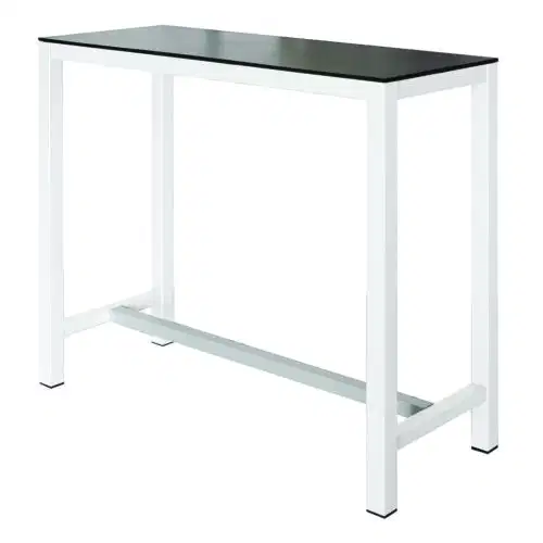 Stehtisch Banket Compactop-Platte Schwarz / Weiß