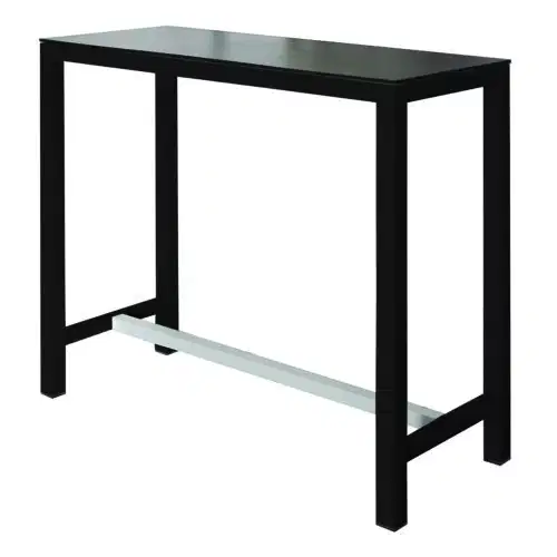 Stehtisch Banket Compactop-Platte Schwarz / Schwarz