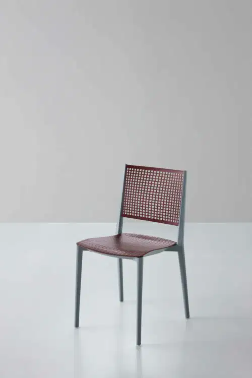 Stuhl Kalipa Bordeaux / Perlgrau – Bild 1
