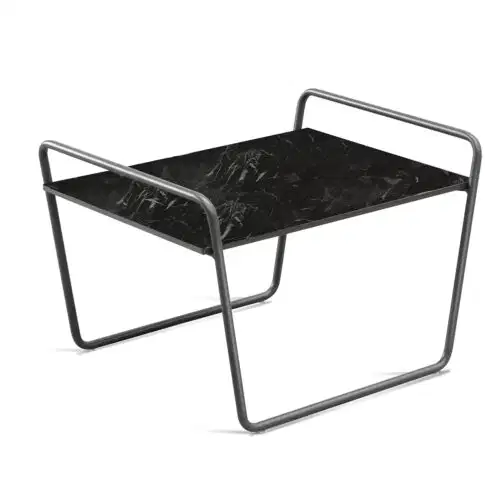 Tisch Nippy Marmor Schwarz 65 x 50 cm