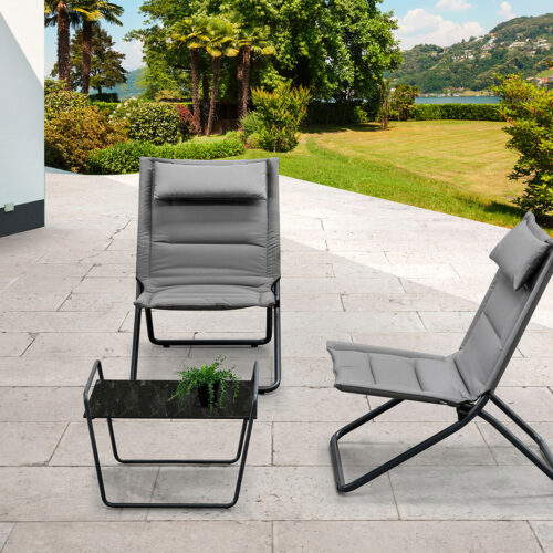 Tisch Nippy Marmor Schwarz 65 x 50 cm – Bild 3