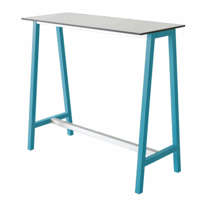 Stehtisch Step Frame Azurblau
