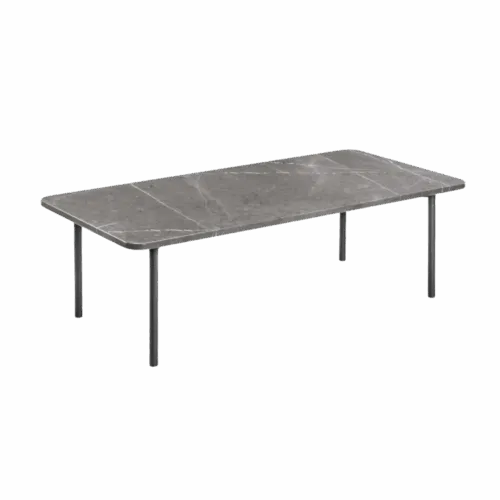 tag porcelian schwarz Quadratischer Tisch Tag Porcelain Schwarzer Grieche – Bild 1