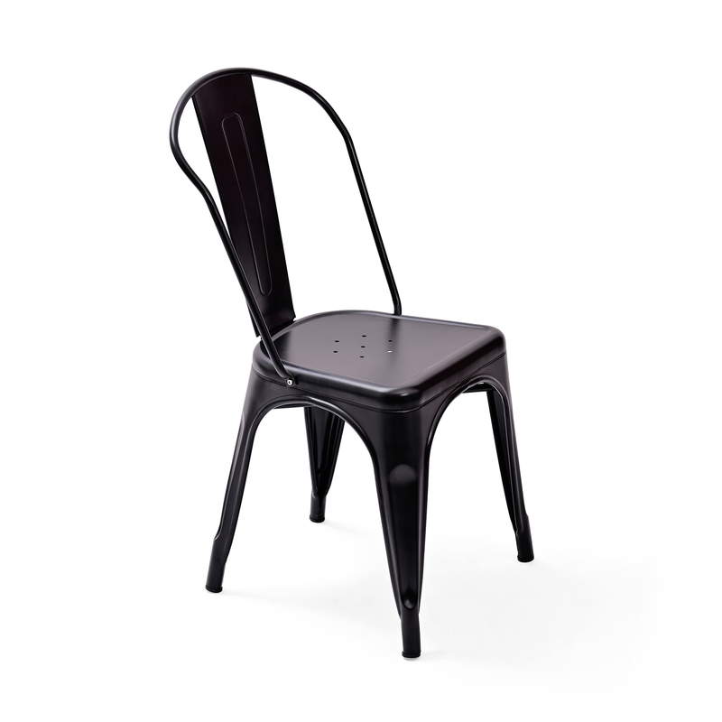Industrial Cafe - Schwarz Stuhl Industrial Schwarz – Bild 1
