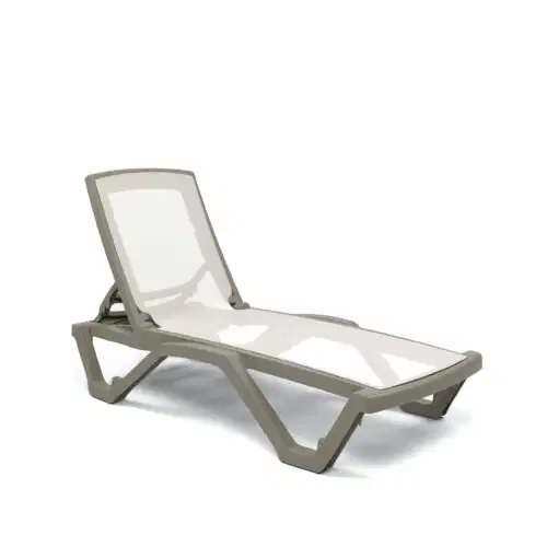 Liege Mare Ohne Armlehnen-Nerz und Beige – Bild 1