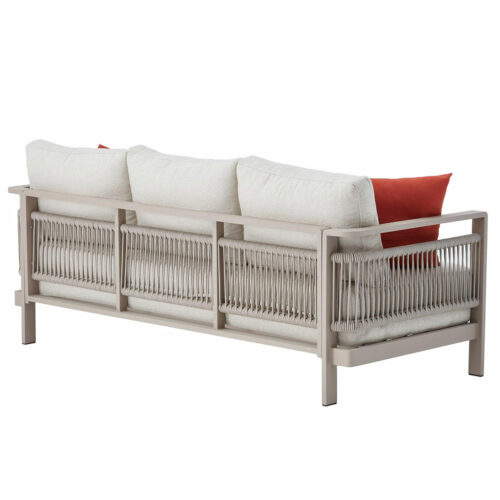 Gartenmöbel Set Venedik Aluminium 3+1+1 mit Tisch – Bild 2