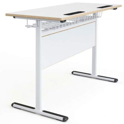 Schultisch Atlantik | Doppelplatz-MFC-Metallplatte