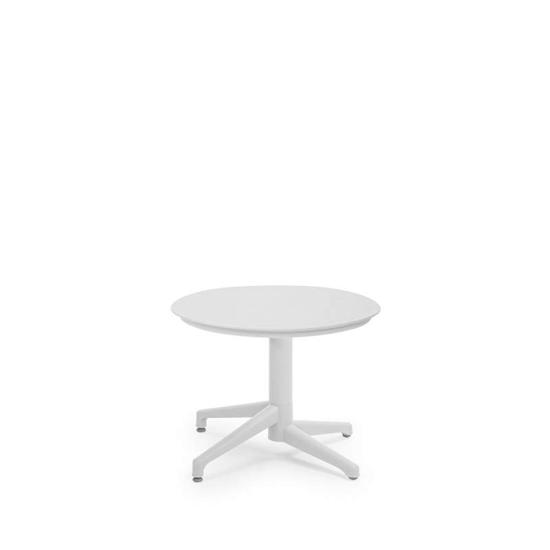 WhiteMoonCoffeeTable_medium Kaffeetisch MOON Ø60 cm –Elfenbeinweiß – Bild 1