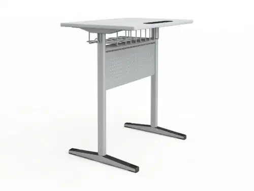 Schultisch Mars | Einzelplatz-MFC-Metallplatte – Bild 1