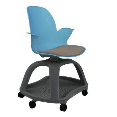 Schulstuhl Linx Gepolstert | X-Fuß - Navy