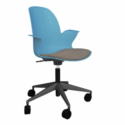 Schulstuhl Linx Gepolstert | Sternfuß - Navy