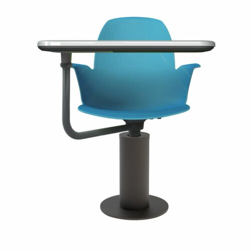 Schulstuhl Linx | Säulenfuß – Schreibtablett - Navy – Bild 2