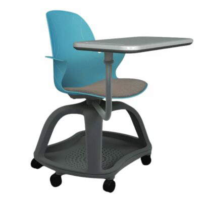 Schulstuhl Linx Gepolstert | X-Fuß - Schreibtablett - Navy