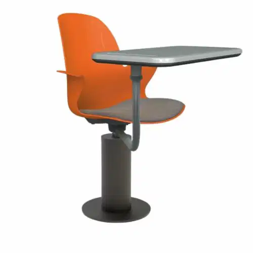 Schulstuhl Linx Gepolstert | Säulenfuß – Schreibtablett - Spice