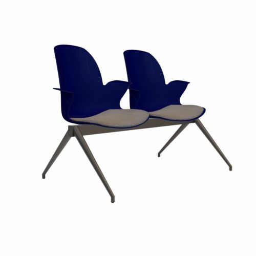 Wartezimmer Stuhl Linx Gepolstert | 2-Sitzer Starlight – Bild 1