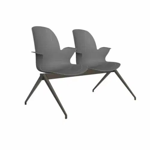 Wartezimmer Stuhl Linx | 2-Sitzer Stone