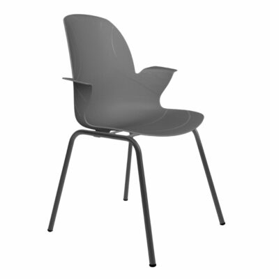 Schulstuhl Linx | Metall 4-Fuß – Stone