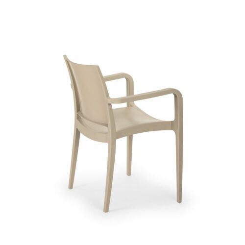 Stuhl Specto-XL Beige mit Armlehne – Bild 2