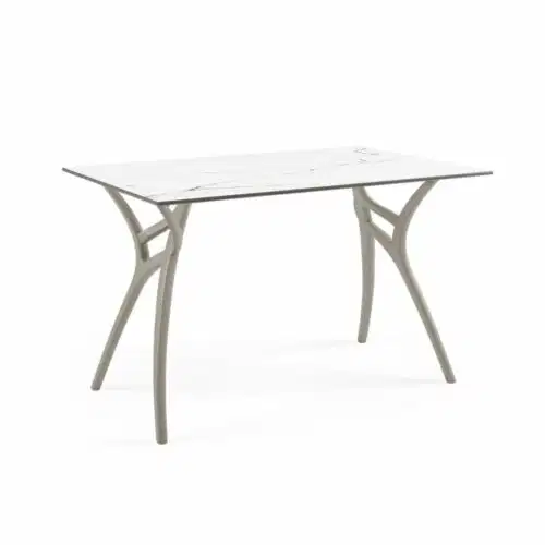 Rechteckiger Tisch IVY | Mink-Fuß  – Bild 1