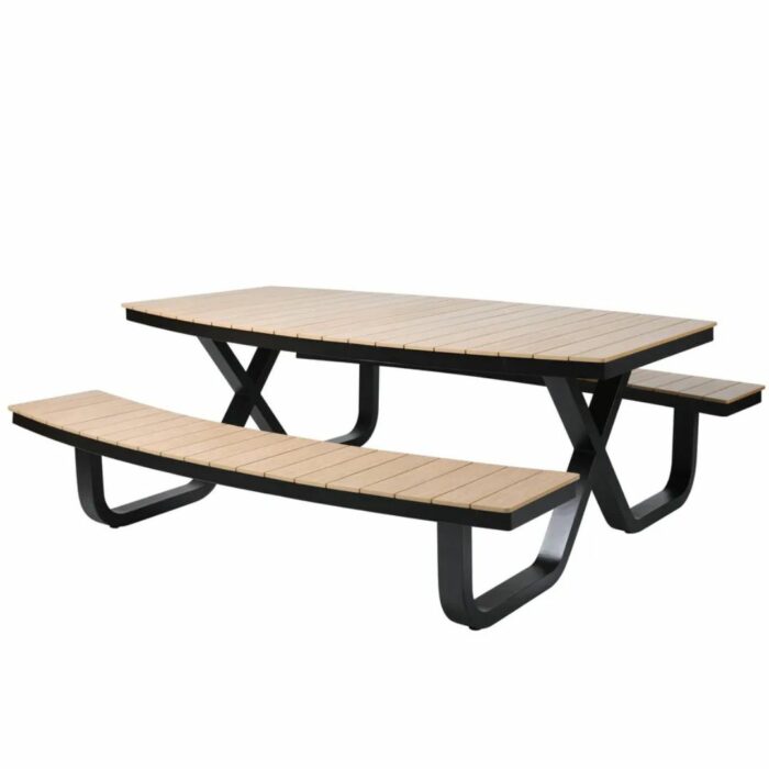 Buddy – Picknick-Tisch Polywood Schwarz