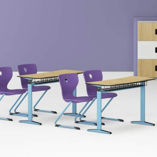 Desk Alfa İki Kişilik 2 Schultisch Alfa | Doppelplatz – Bild 2