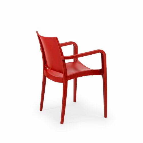 Stuhl Specto-XL Rot mit Armlehne – Bild 2