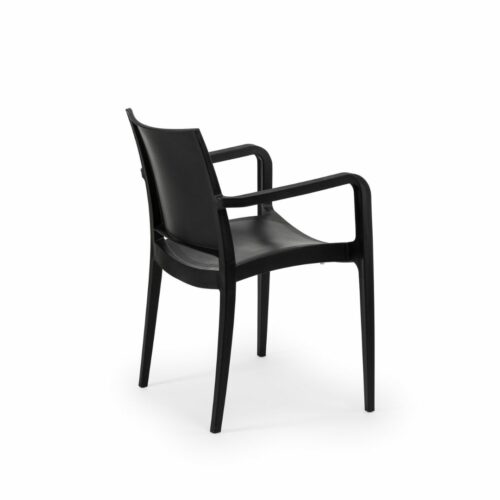 Stuhl Specto-XL Schwarz mit Armlehne – Bild 2