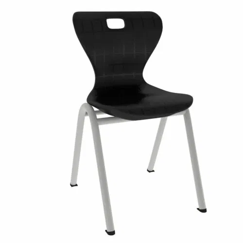 Siyah - Gri Schulstuhl Monoblok | Grau-Fuß – Bild 1